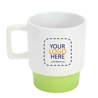 12 Oz Matte Finish Ceramic Mugs with Clay Bottom  