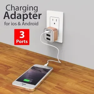 3 Ports USB Charge Adapter For IOS Android