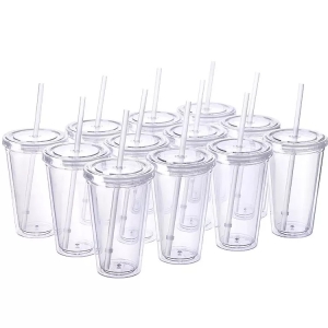 Promotional Reusable Tumblers Cups with Straw ELTM-01