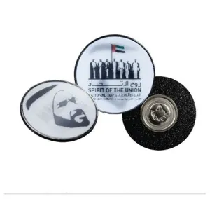 Sheikh Zayed Picture on Badges 