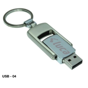 Flip Style Metal USB Flash Drives 4GB