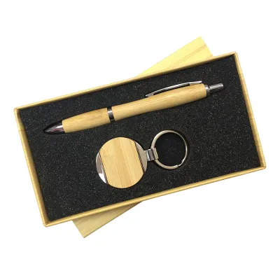 Custom Logo Printed Promotional Items Exclusive Keychain and Pen 