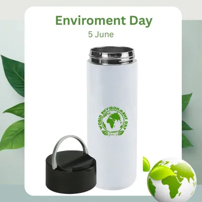 Double Wall SS Bottles, Twist-off Lid with Phone Holder 600ml
