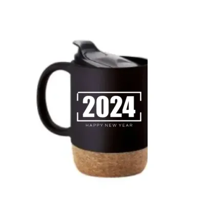  Double Walled Coffee Mug Cork Bottom- New Year Products