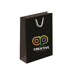 Laminated Paper Bags Black