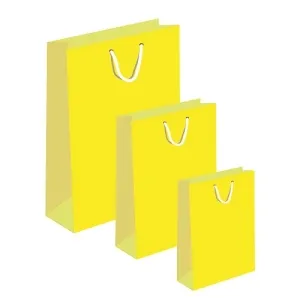 Laminated Paper Bags Yellow