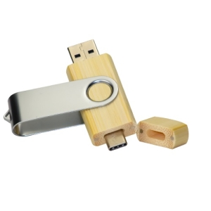 Bambo OTG Type C with Silver Metal Swivel USB 32GB
