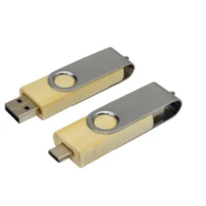 Bambo OTG Type C with Silver Metal Swivel USB 32GB