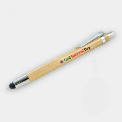 Promotional Bamboo Pen ELPN-06-B With UAE National Day Logo