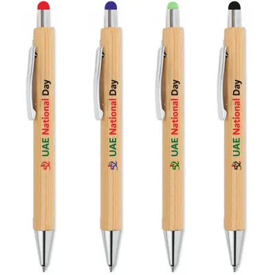 قلم بامبو ترويجي EPN-04-B يحمل شعار اليوم الوطني لدولة الإمارات العربية المتحدة