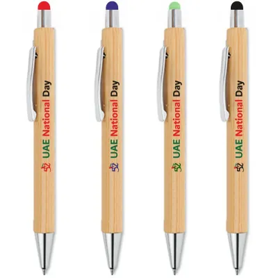 Promotional Bamboo Pen EPN-04-B With UAE National Day Logo