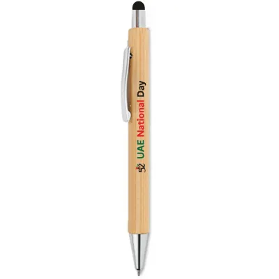 قلم بامبو ترويجي EPN-04-B يحمل شعار اليوم الوطني لدولة الإمارات العربية المتحدة