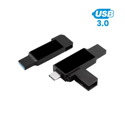Black OTG USB with LED Logo 32GB V. 3.0 Type C