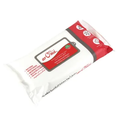 Anti-Bacterial Ingredients Wipes Pack, 50 Sheets