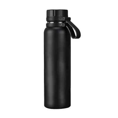 Insulated Double Wall Thermal Water Bottle with Strong Grip Handl