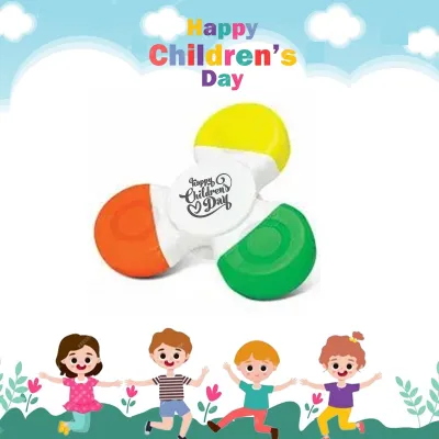 Children Day Gifts Spinner with Highlighters