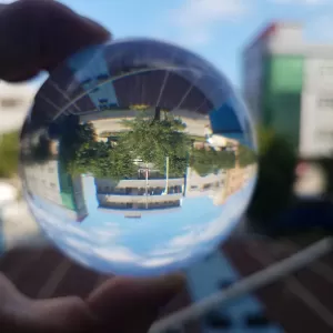 Transparent acrylic Paper weight Ball