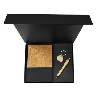 Customized Gift Sets with Cork Notebook  Key Ring & Pen