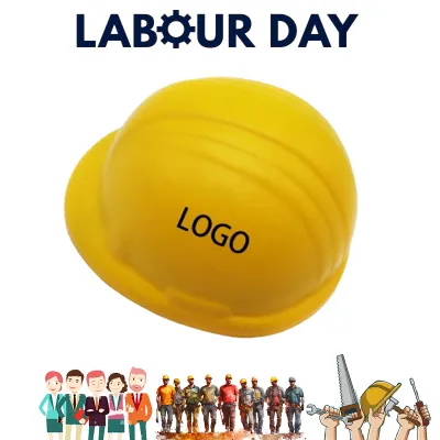 Anti Stress Ball Hard Hat Stress Ball PU Foam Toy Safety Helmet S