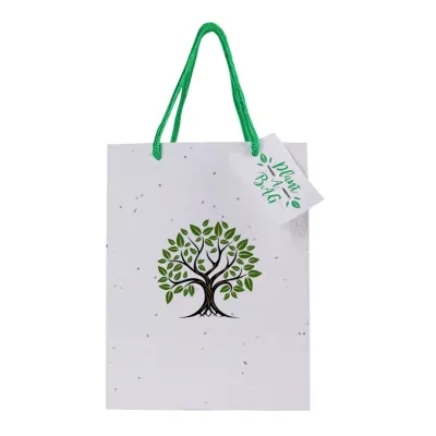 Plantable Marigold Seed Paper Bags in A5 Size with Tag