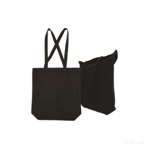 Black Cotton Tote Bag In 100Z