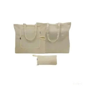 Foldable Canvas Zipper Bag