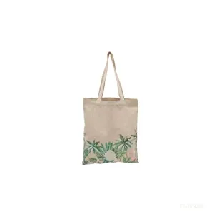 Fancy Canvas Tote Bag with Tropical Design