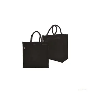 Handy Sized Jute Bag Black Color Tone