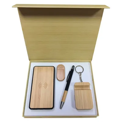 Gemini Eco-Friendly Office Gift Sets in Cardboard Box with Wirele