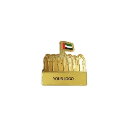 Golden Metal Badge UAE National Day 