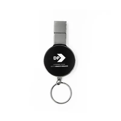 Metal Thumb USB Drive with Led Light & Keychain