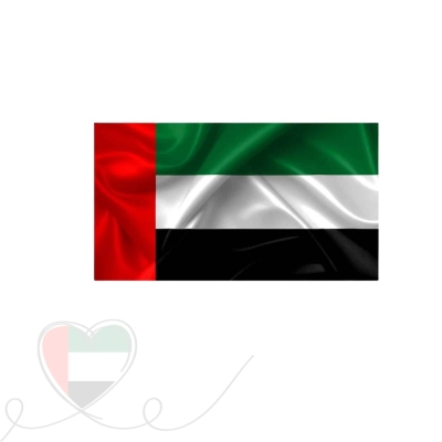 علم الإمارات العربية المتحدة مادة الساتان