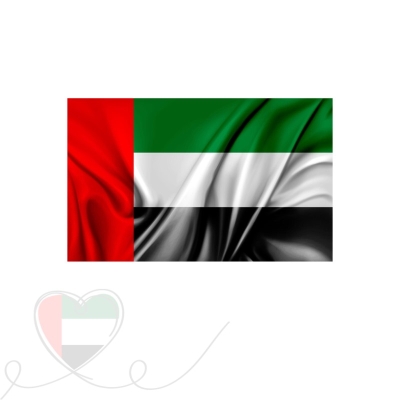فخر إماراتي - علم الإمارات العربية المتحدة من الساتان الفاخر