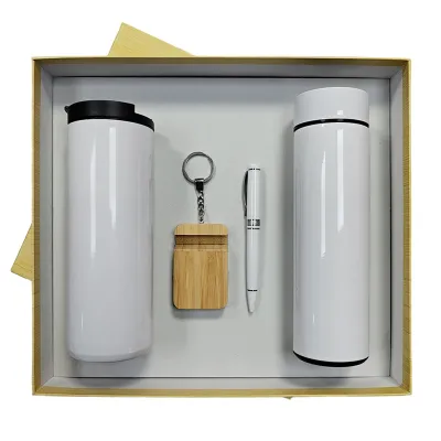 Promotional Customized Water Bottle with Keyring & Metal Pen