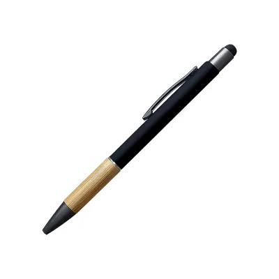 Push Button Ballpoint Pens with Bamboo Grip