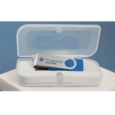 Small Magnetic Clear Plastic USB Box for Flash Disk