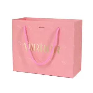 Luxury  Pink Paper Bags Wholesale Party Bags