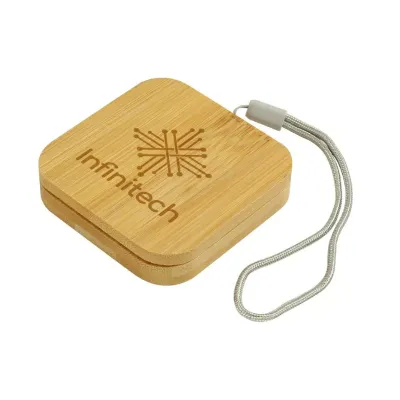 Multi-Charging Cable Set in Square Bamboo Case (ELOC-BS6)