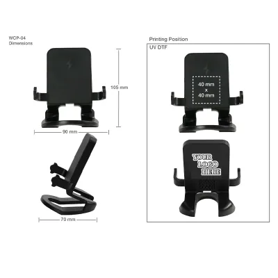Mini 15W Wireless Fast Charger Multifunctional Phone Holder
