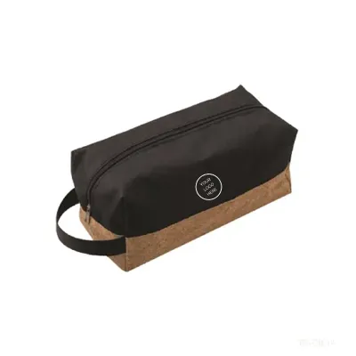 Multi Purpose Cosmetic Kit/Pouch with Cork Base