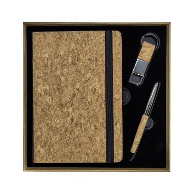 Promotional Gift Sets with Notebook  USB & Metal Pen 
