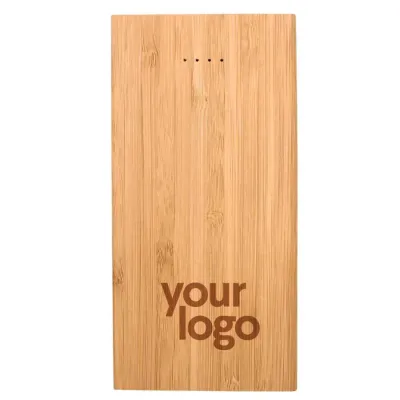 Promotional Bamboo Wireless Powerbank
