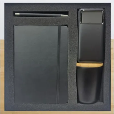 PU Notebook with elastic strap  Power Bank Double Wall SS Mug wit
