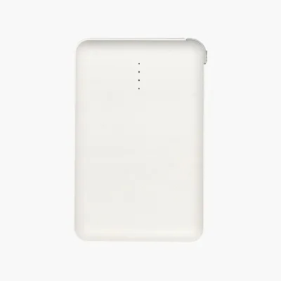 5000 mAh Mini Powerbank with Built-in Cable & Lightning Port Conv