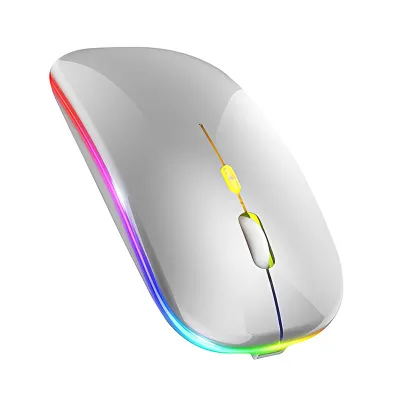  USB Computer Mouse Wireless Gamer Gaming Mice LED Light Laptop W