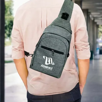 Triangular Sling Crossbody Bags with Headphone Option            