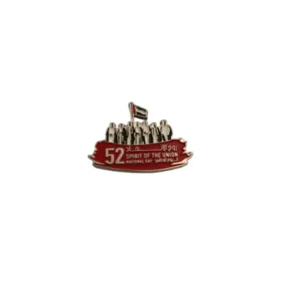 Spirit of Union Red Metal Badge 