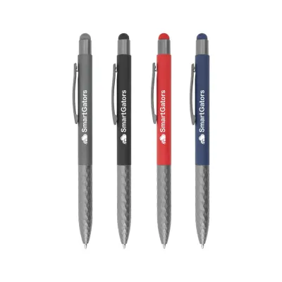 Promotional Stylus Metal Pen with Textured Grip