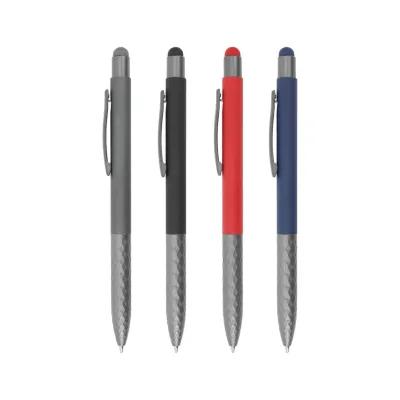 Promotional Stylus Metal Pen with Textured Grip