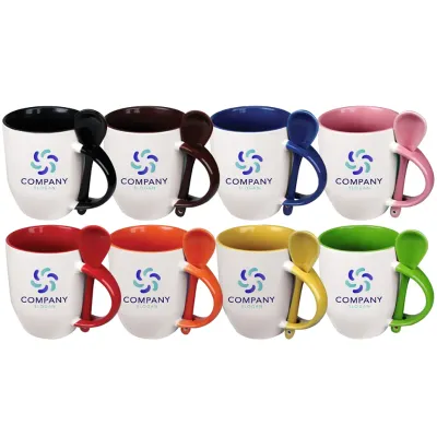 Coffee Mugs with Spoon 